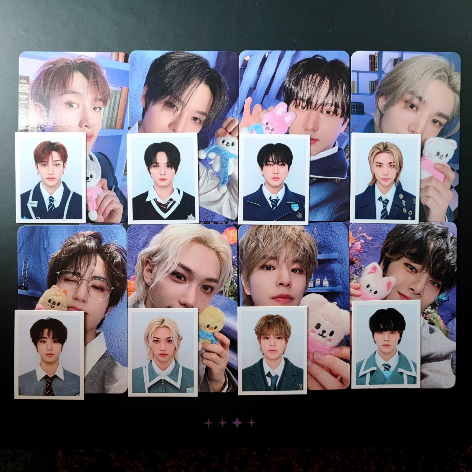 【Stray Kids】 4TH FANMEETING SKZ'S MAGIC SCHOOL ペンミ グッズオフライン購入特典トレカ ＋ ID PHOTO SET《メンバー全員分》※匿名配送