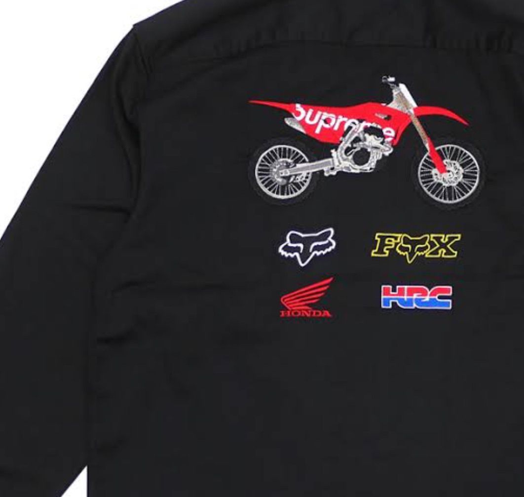 トップス Supreme Honda Fox Racing Work Shirt Supreme Honda Fox Racing Work Shirt White Medium In-Hand HRC