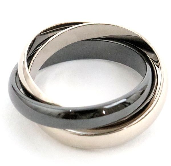 広尾店】カルティエ Cartier トリニティリング 三連リング セラミック