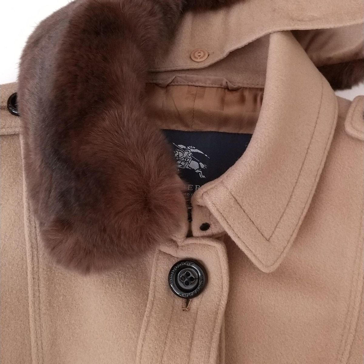 BURBERRY 36 コート ウール毛 ブラウン バーバリーロンドン Burberry LONDON(バーバリーロンドン) コート サイズ36 M