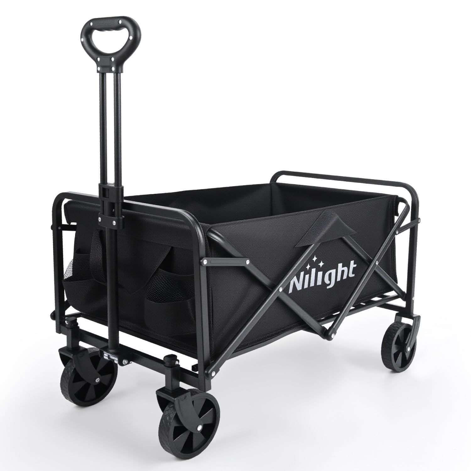 数量限定 マルチキャリー キャンプ アウトドア 台車 アウトドアキャリー コンパクト 軽量 タフ 90L 荷台 大容量 耐荷重175kg 頑丈 4輪 （ブラック） 折りたたみ キャリーカート キャリーワゴン アウトドアワゴン