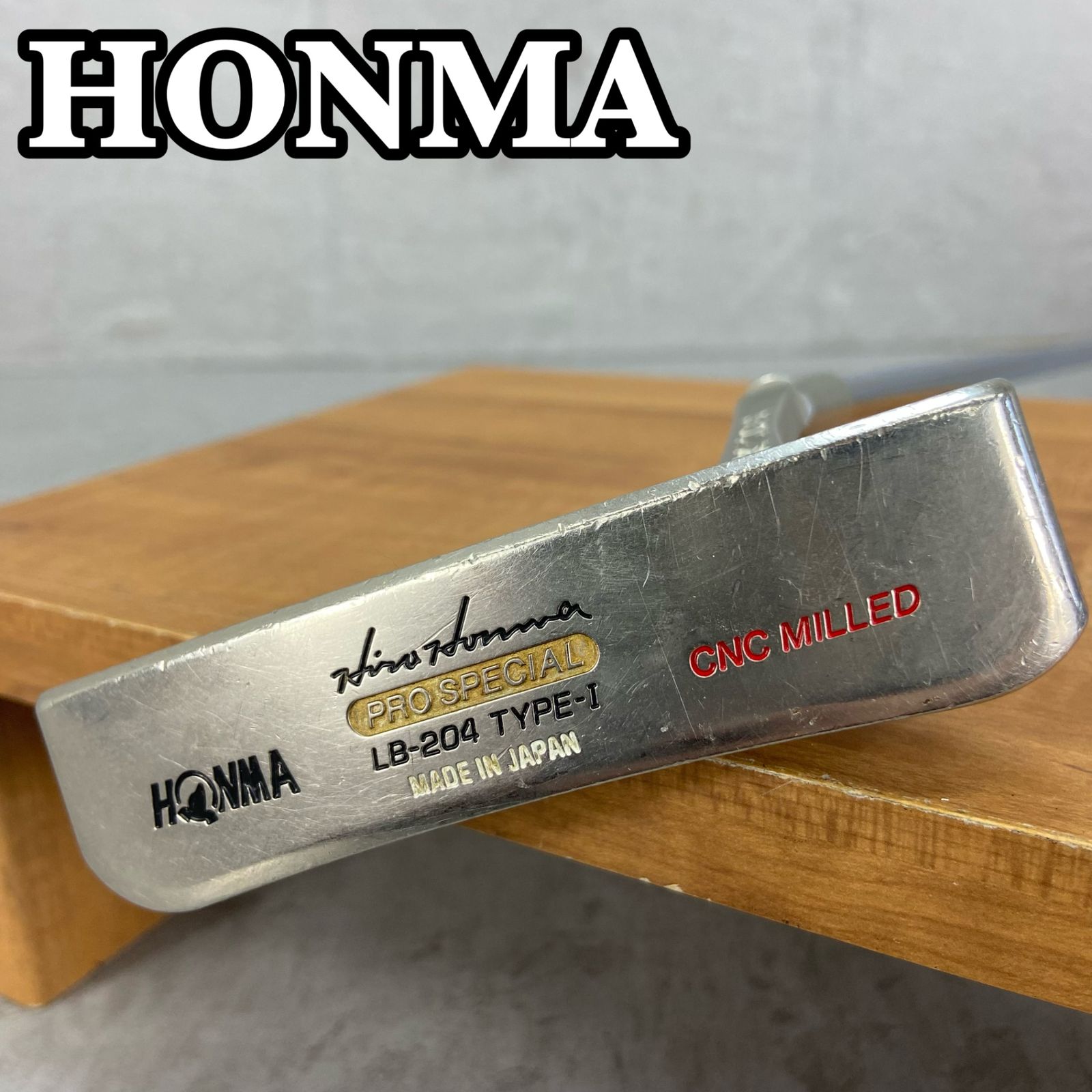 本間ゴルフ - ホンマ　プロスペシャル　LB-204　TYPE-Ⅰ　メンズゴルフパター　スチール　右利き用　PT　ロングネック　34インチ　HONMA　PRO　SPECIAL ホンマ プロスペシャル LB-204 TYPE-Ⅰ メンズゴルフパター