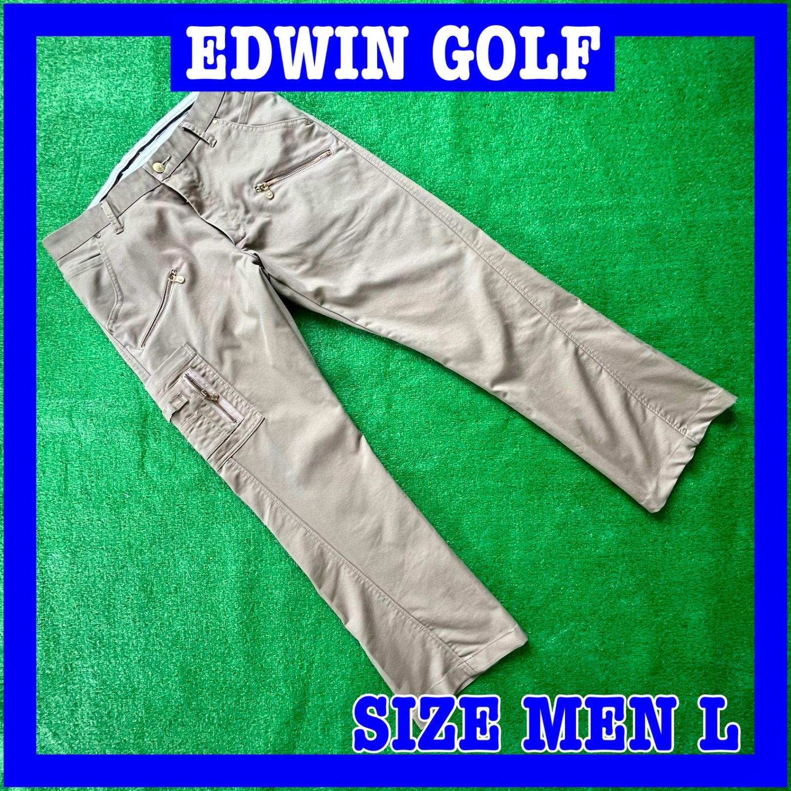 【SALE】EDWIN GOLF エドウィンゴルフ 10ポケット 多機能 ゴルフパンツ L