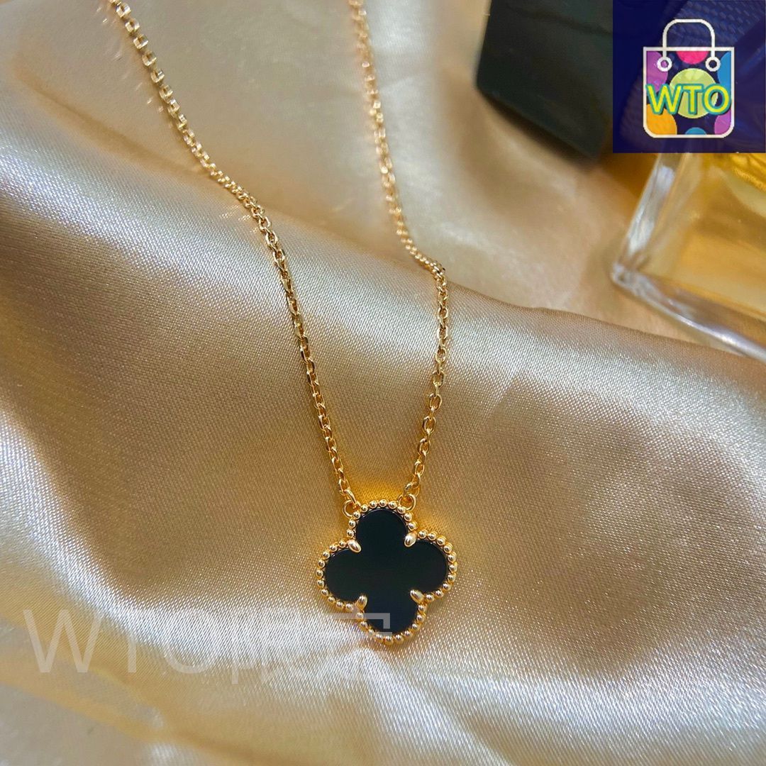 未使用品Van Cleef & Arpels オニキス　ヴィンテージアルハンブラ VCARA45800 ヴィンテージアルハンブラ オニキス ネックレス 中古