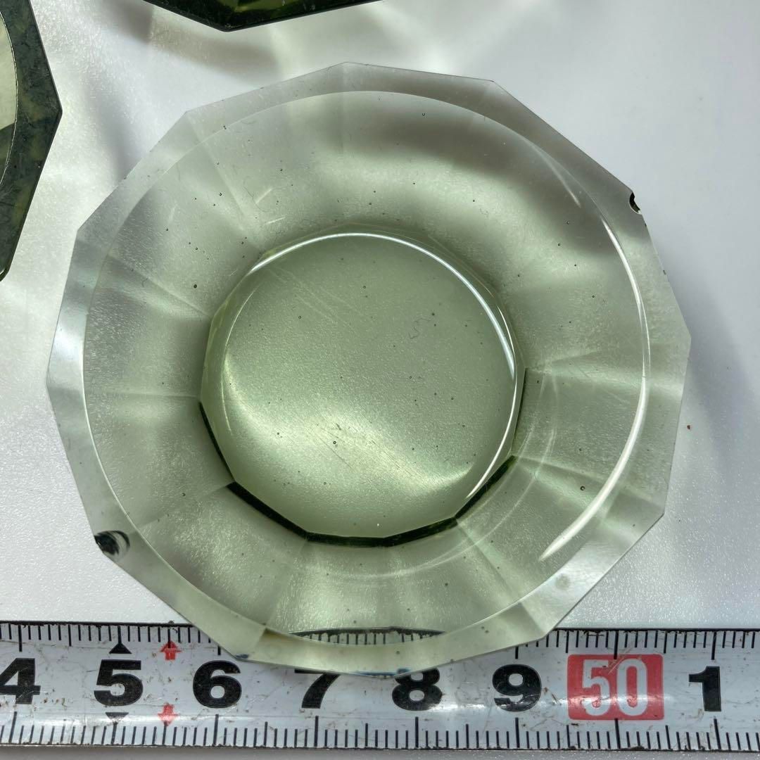 江戸ガラス　切子ギヤマン小皿3枚　横幅6㎝　東Y5-1127① 江戸ガラス 切子ギヤマン小皿3枚 横幅6㎝ 東Y5-1127① - メルカリ