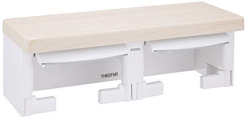 ライトウッドN_単品 TOTO 二連紙巻器 棚付き(木質) YH600FMR #EL ライトウッドN