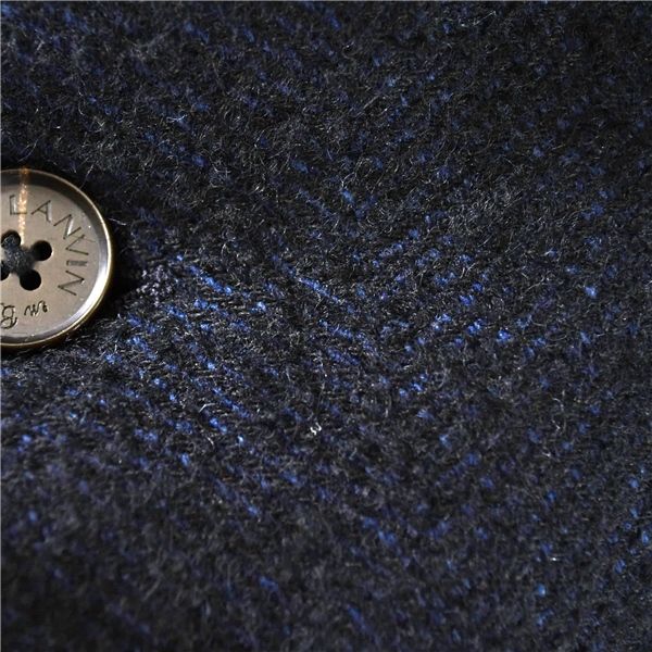 【専用】LANVIN ランバン カシミヤ100% チェスターコート ネイビー ランバン LANVIN en Bleu 5つボタン シングル 起毛 チェスター