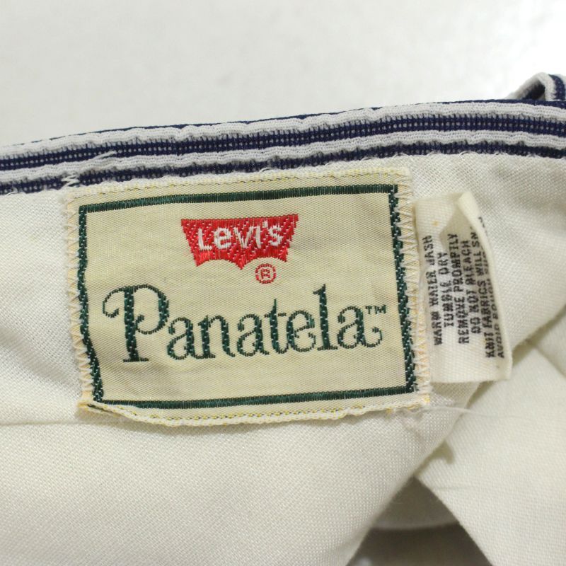 70 s Levi ボーダー柄 Panatela パナテラ ブーツカット スラックスパンツ メンズ Lサイズ相当 スラックス パンツ メンズ