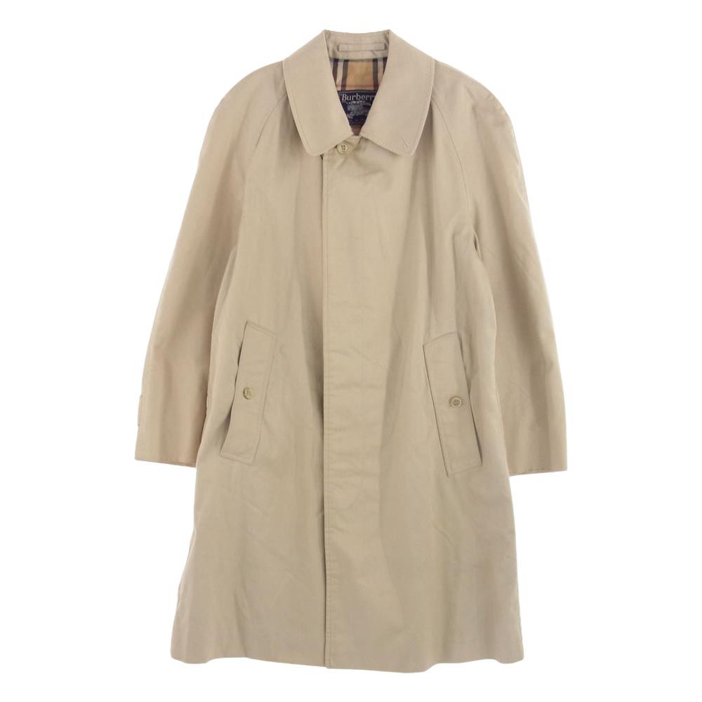 英国製 バーバリーズ ステンカラーコート ノバチェック ベージュ イングランド製 80s～90s Burberry Bal Collar Coat ベージュ 42