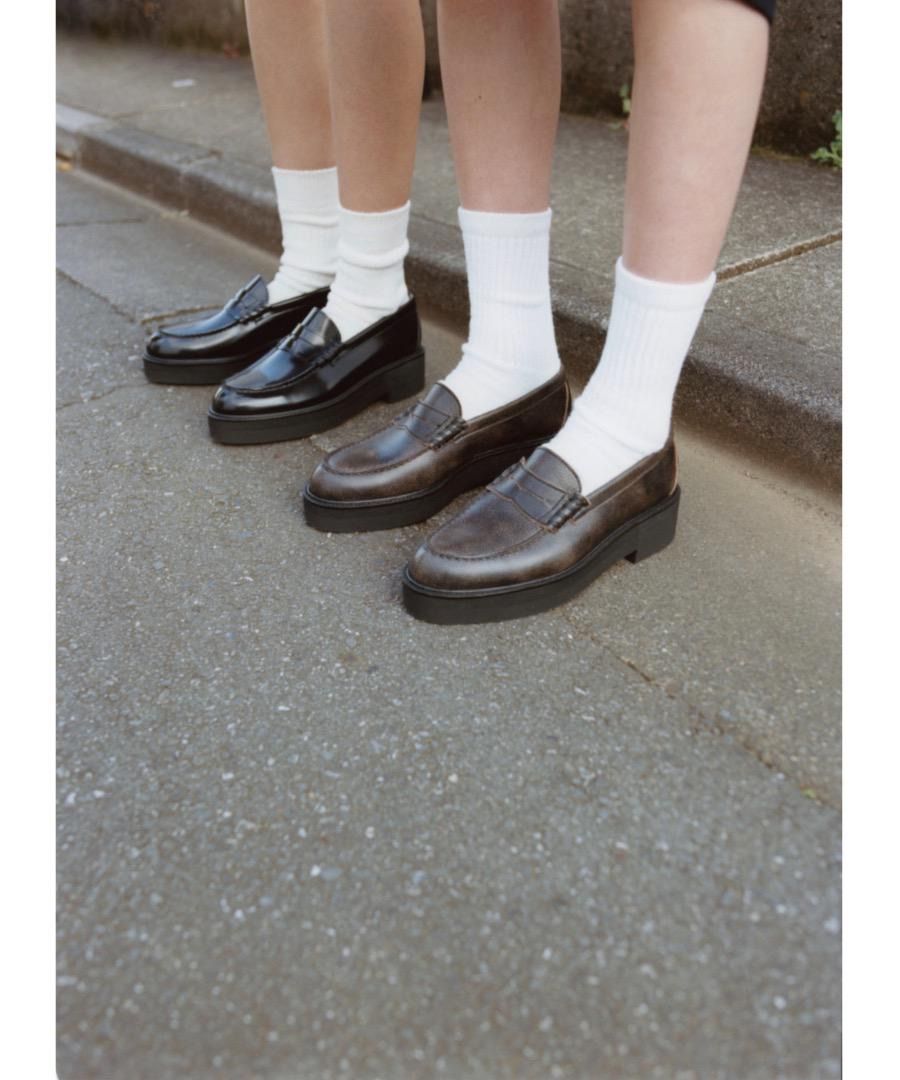 訳あり】 KEISUKEYOSHIDA bended loafer rifas.ru