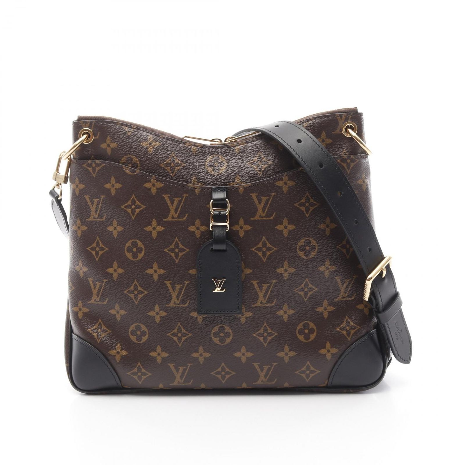 ルイ ヴィトン LOUIS VUITTON ショルダーバッグ オデオン NM MM M45352 ノワール PVCコーティングキャンバス レザー オデオン NM MM レディース Used A