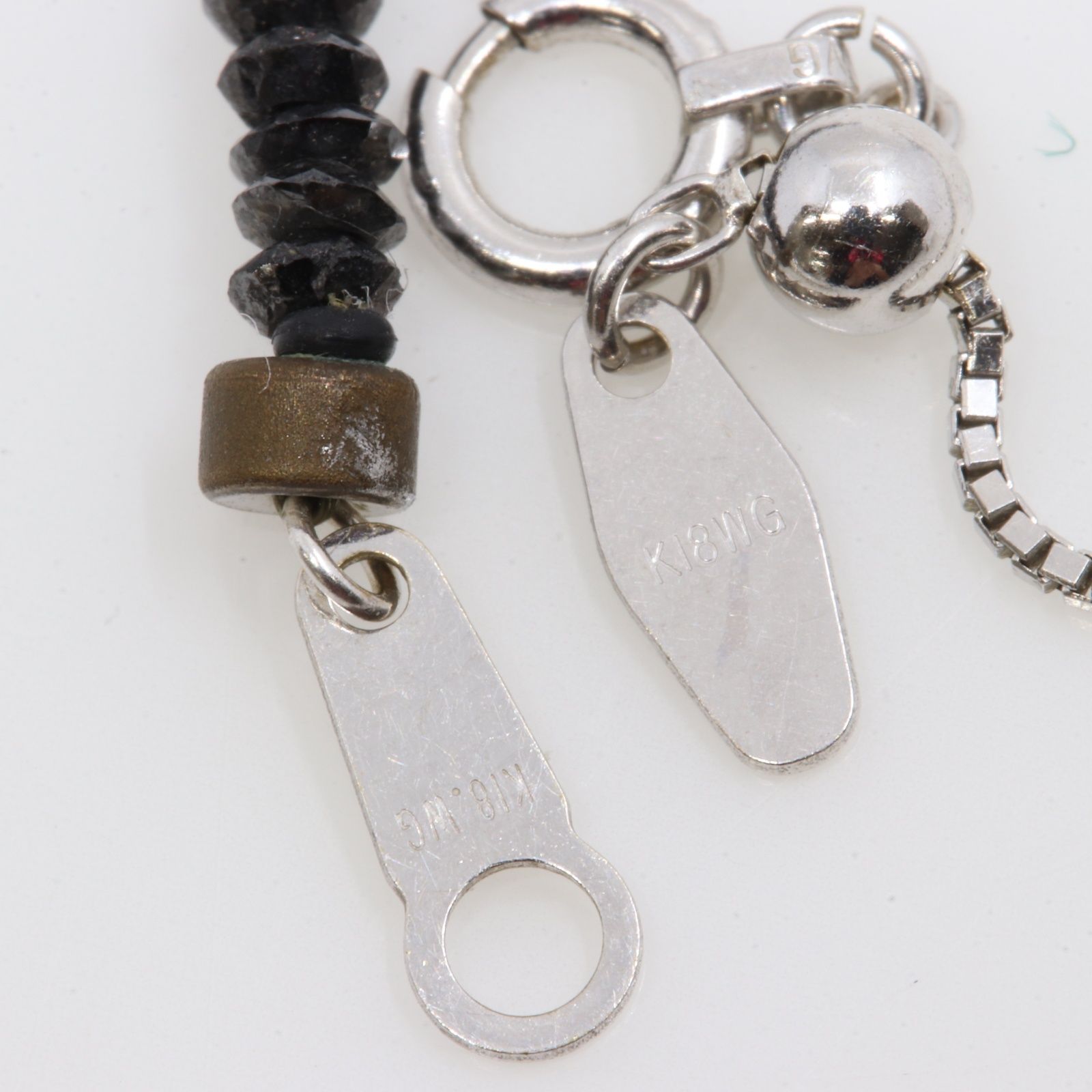 ITQMO54RXVY8 K18WG ブラックダイヤモンド 30.03ct ネックレス