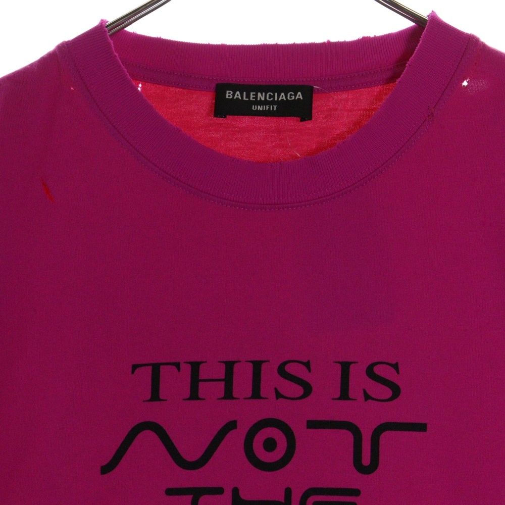 BALENCIAGA (バレンシアガ) This Is Not The New T-Shirt ダメージ加工  