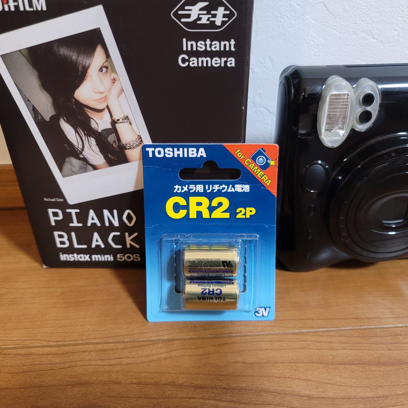 中古】 チェキ フィルムセット ピアノブラック instax mini 50s - メルカリ