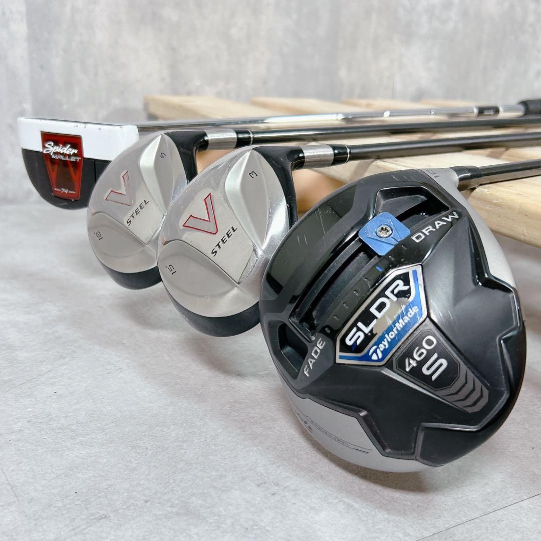 X807 テーラーメイド アディダス メンズ ゴルフ クラブ セット 12点 白 X807 テーラーメイド アディダス メンズ ゴルフ クラブ セット 12点 白