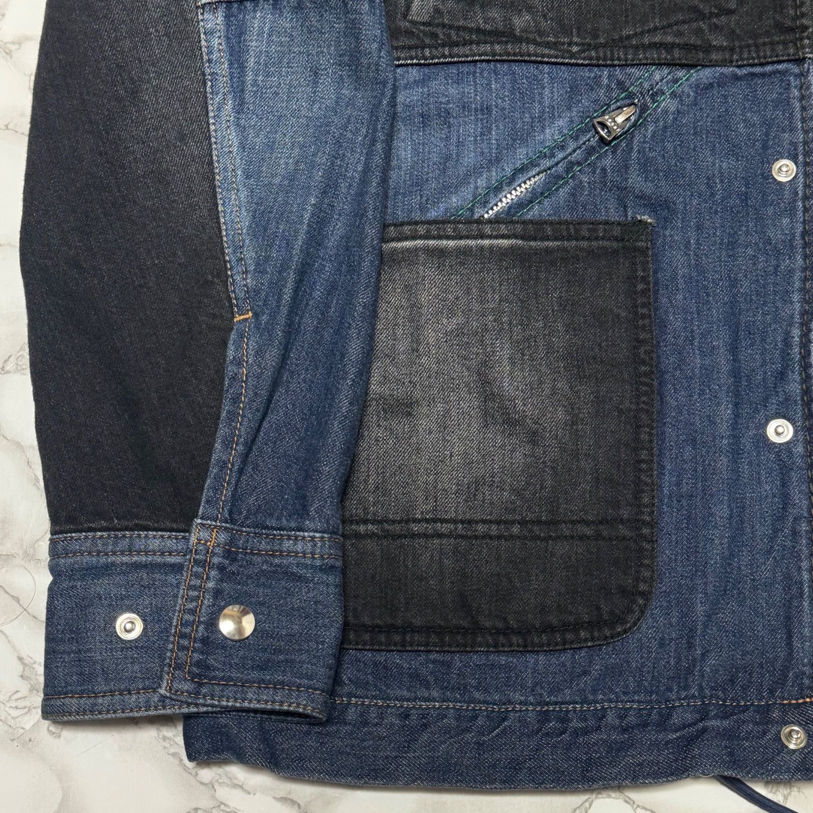 希少【SACAI サカイ】18-01735M ボア 切替 デニムジャケット