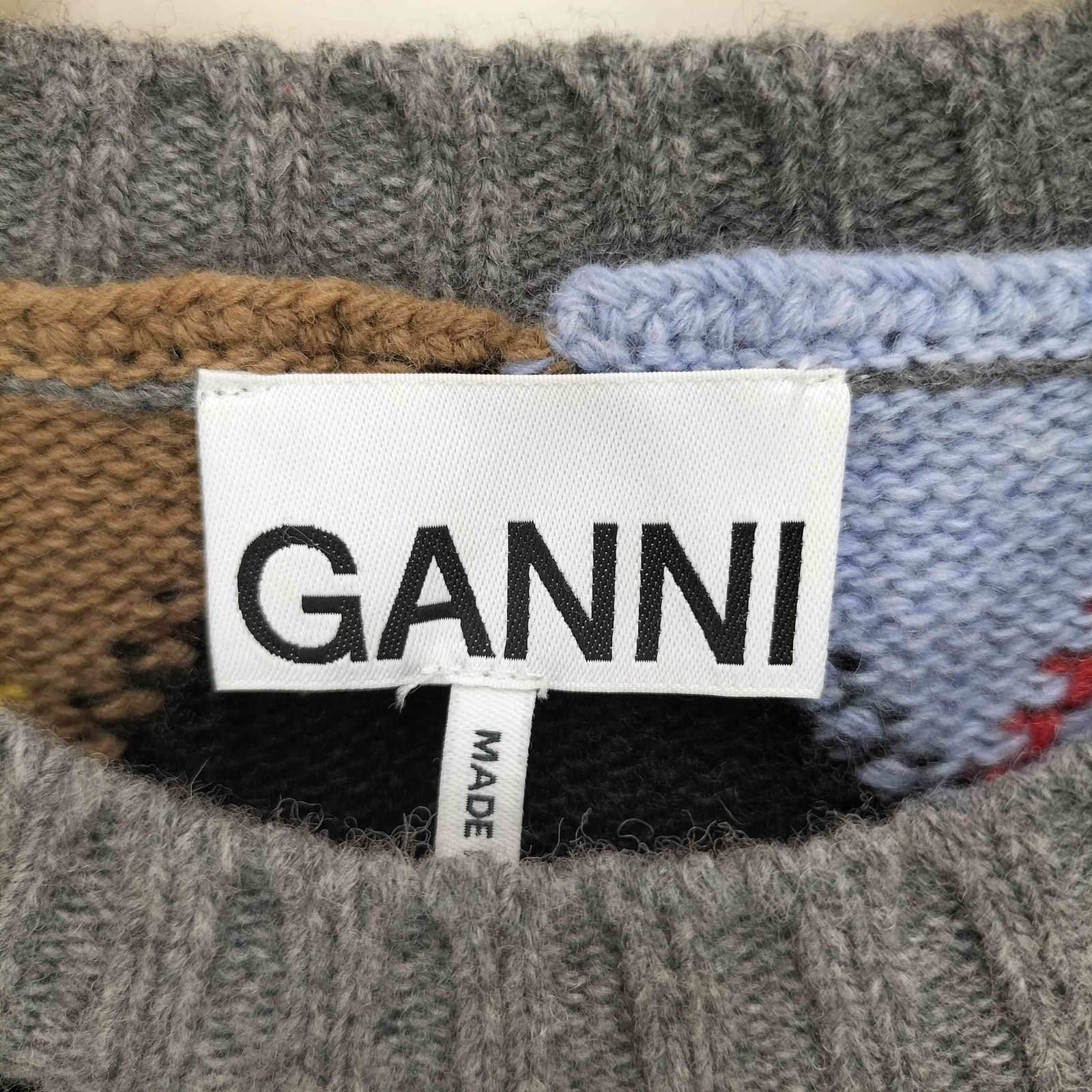 Ganni アーガイルパターン ニットベスト GANNI ガニー ベスト アーガイル - メルカリ