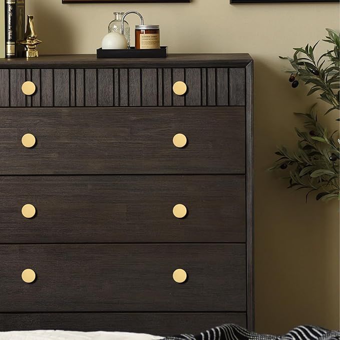 キャビネット 在庫処分】GerRiT キャビネットノブ 真鍮製 ラウンドドレッサー