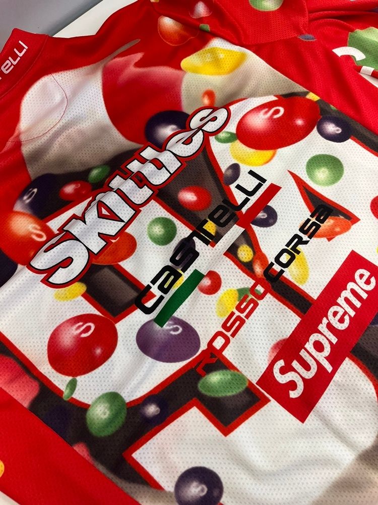 シュプリーム SUPREME ×Skittles×Castelli CYCLE JRSY スキットルズ