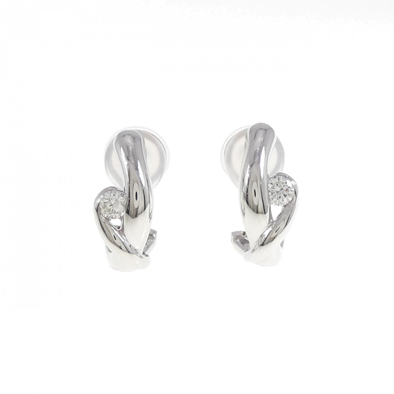 K18WG/PT ダイヤモンド ピアス/イヤリング 0.30CT - メルカリ