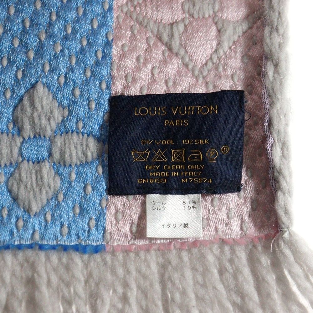 LOUIS VUITTON (ルイヴィトン) エシャルプ ロゴマニア レインボー