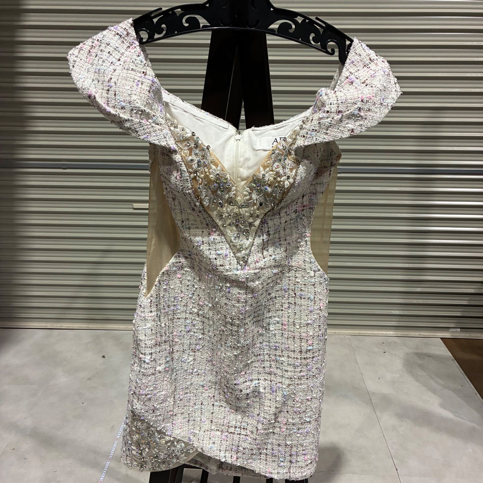 ANGELR AR Mサイズ エンジェルアール オフショルダー ドレス キャバドレス ホワイト キャバクラ