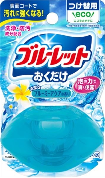 まとめ買い-48点セット 液体ブルーレットおくだけつけ替用 ブルーミーアクアの香り 小林製薬 芳香剤 タンク