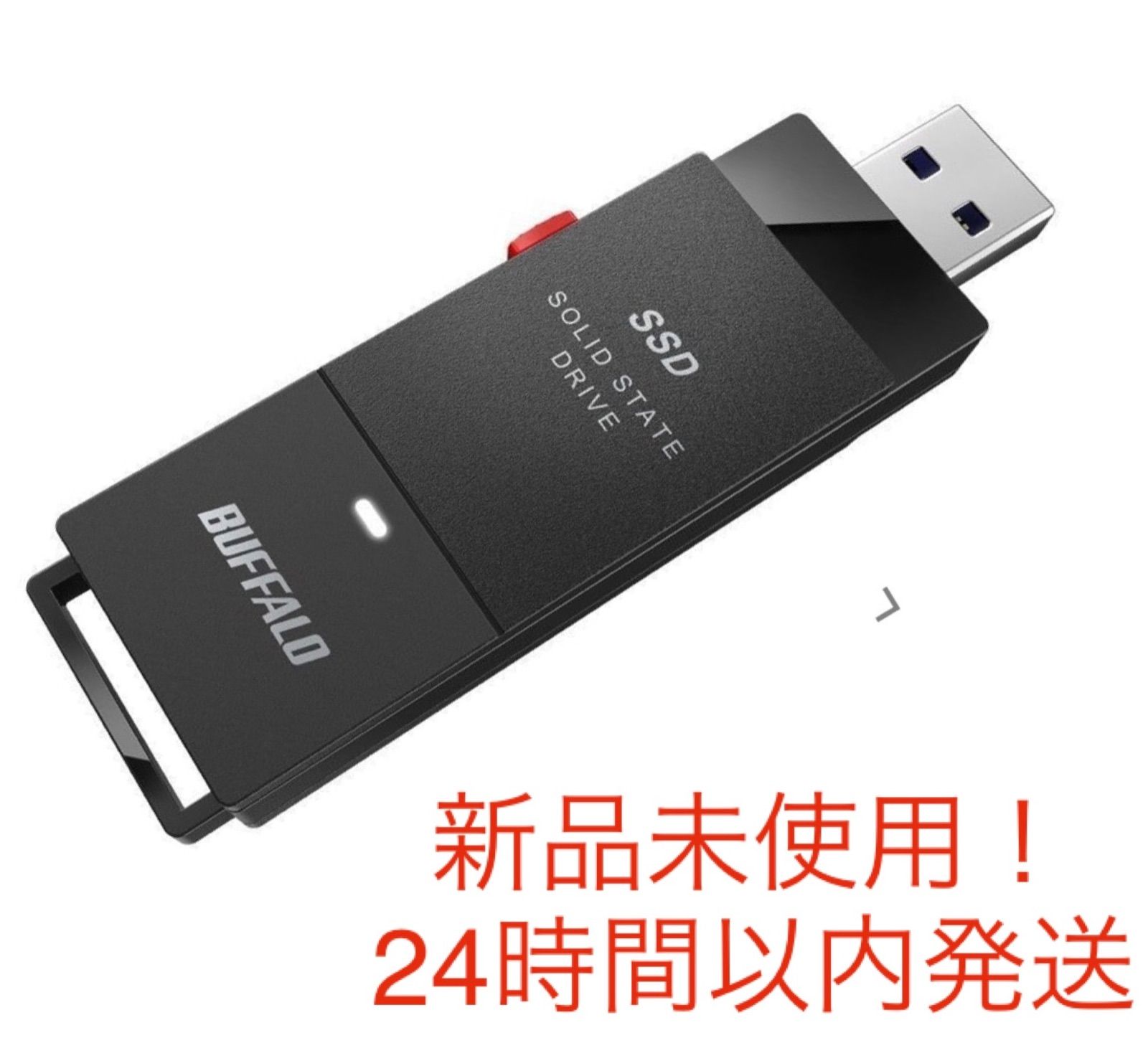 省スペース 洗える おしゃれ (まとめ)バッファロー USB3.2(Gen1)ポータブルSSD スティック型 1TB ブラック  SSDPUT1.0U3BKC 1台(×3)