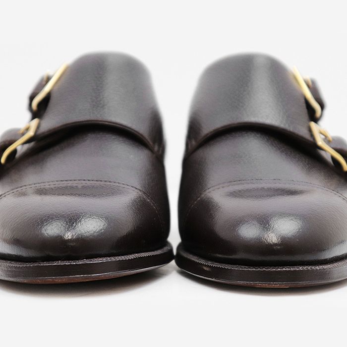 [着用1-2回 極美品] Enzo Bonafe エンツォボナフェ ダブルモンク 美品】Enzo Bonafe エンツォ・ボナフェ レザーシューズ ダブル