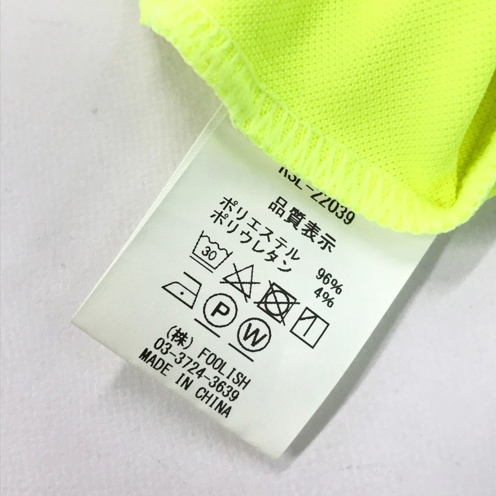 絶対お買い得！ サイズ M ROUGH-SWELL ラフアンドスウェル 2025年モデル 半袖ポロシャツ 刺繍 イエロー系 240101161279 ゴルフウェア レディース ストスト 100% 品質保証。