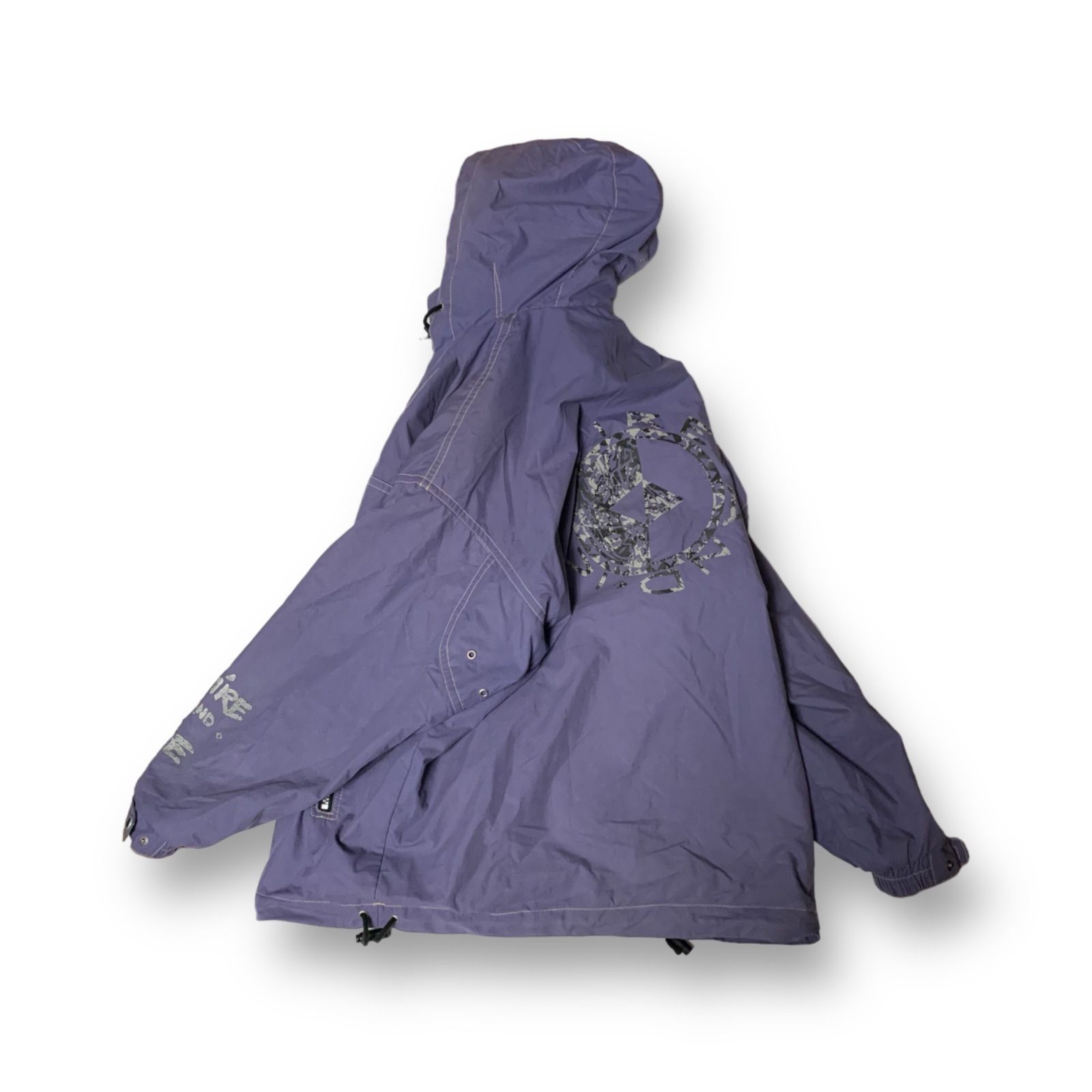90s MDF ナイロン アノラックパーカー M 紫 深緑 ベージュ 90s patagoniaパタゴニア プルオーバー ナイロンパーカー 青紫 L☆雪