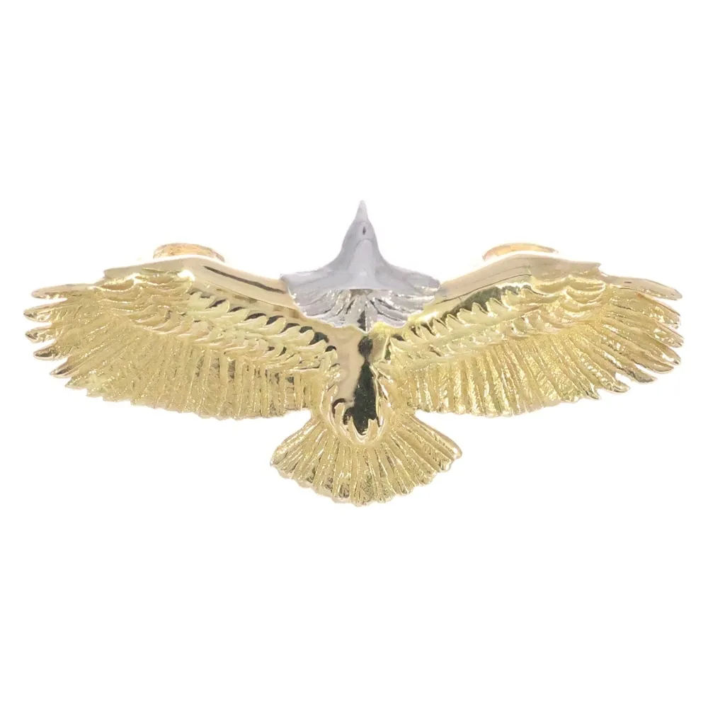 レッドマン　イーグル REDMAN ゴールド 中ヤングイーグル ターコイズ付きパフフェザー 小