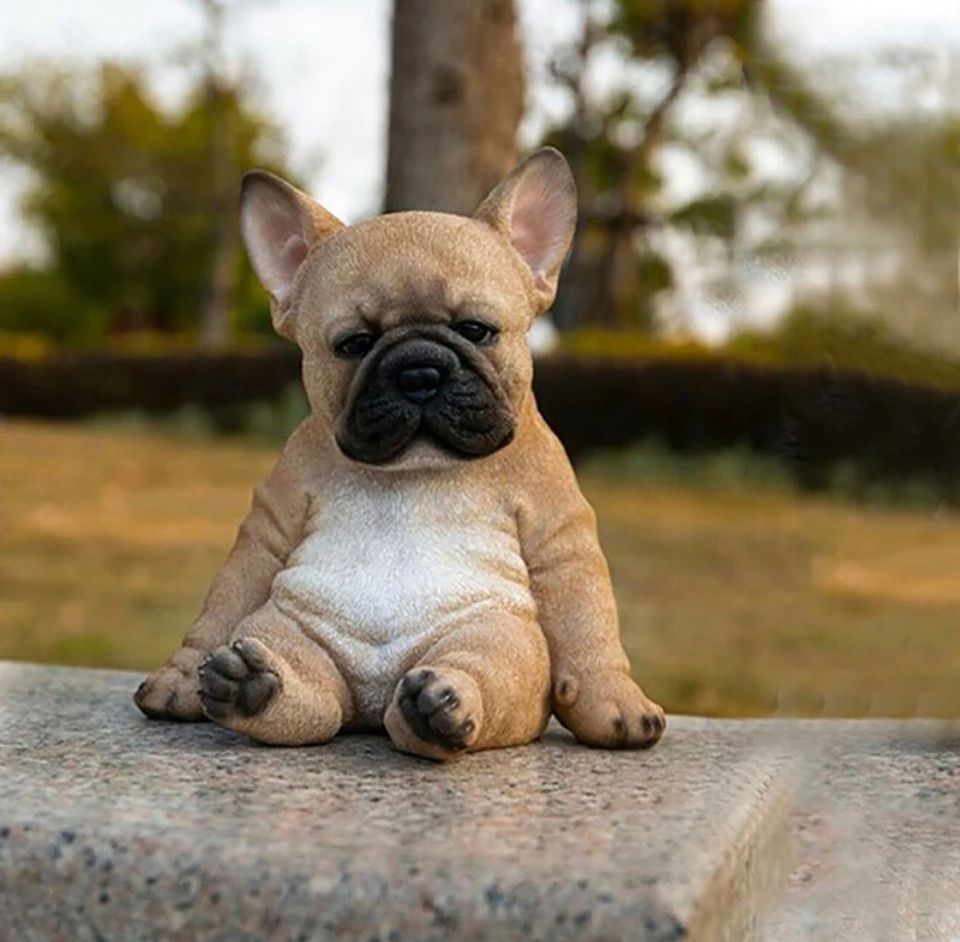 かわいい！フレンチブルドッグの置物 高さ11cm×幅12cm おねだりするわんこ《 フレンチブルドッグ (21.8cm)》〔 WOOBIA ウービア ガーデニング 犬 置物 子犬 北欧 おしゃれ ガーデン雑貨  動物 ガーデニング雑貨 かわいい ナチュラル 庭 玄関 屋外 オブジェ イギリス アニマル ウェルカム エクステリア インテリア 〕 |