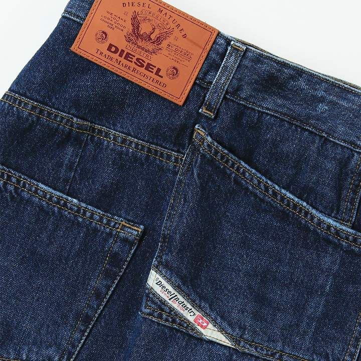新品・未使用 ディーゼル DIESEL デニムスカート レディース ウォッシュ加工 膝丈 DE-PAU-SP1