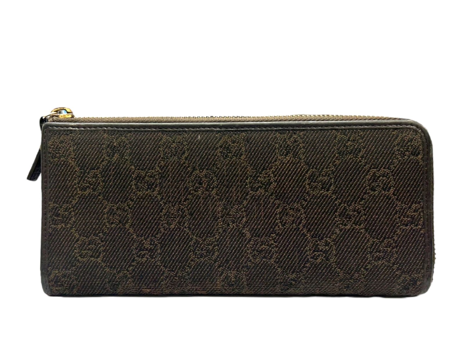 GUCCI (グッチ) ロングウォレット GGキャンバス ラウンドジップ