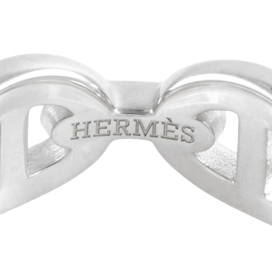 HERMES エルメス シェーヌダンクル アンシェネPM リング 指輪 11号 シルバー WWW_NOITHATQUANGTHANH_NET