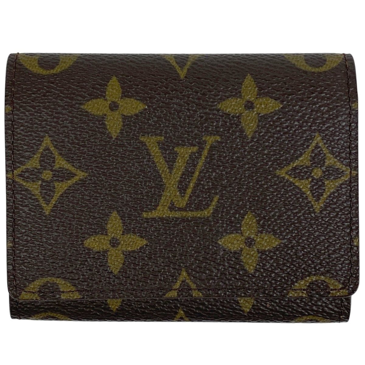 ジャンク品 ルイ ヴィトン Louis Vuitton アンヴェロップ カルト ドゥヴィジット カード入れ 名刺ケース カードケース モノグラム ブラウン M62920 レディース