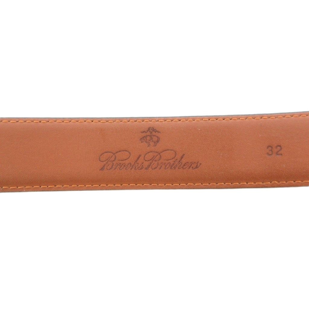 ブルックスブラザーズ BROOKS BROTHERS レザーベルト 32 茶