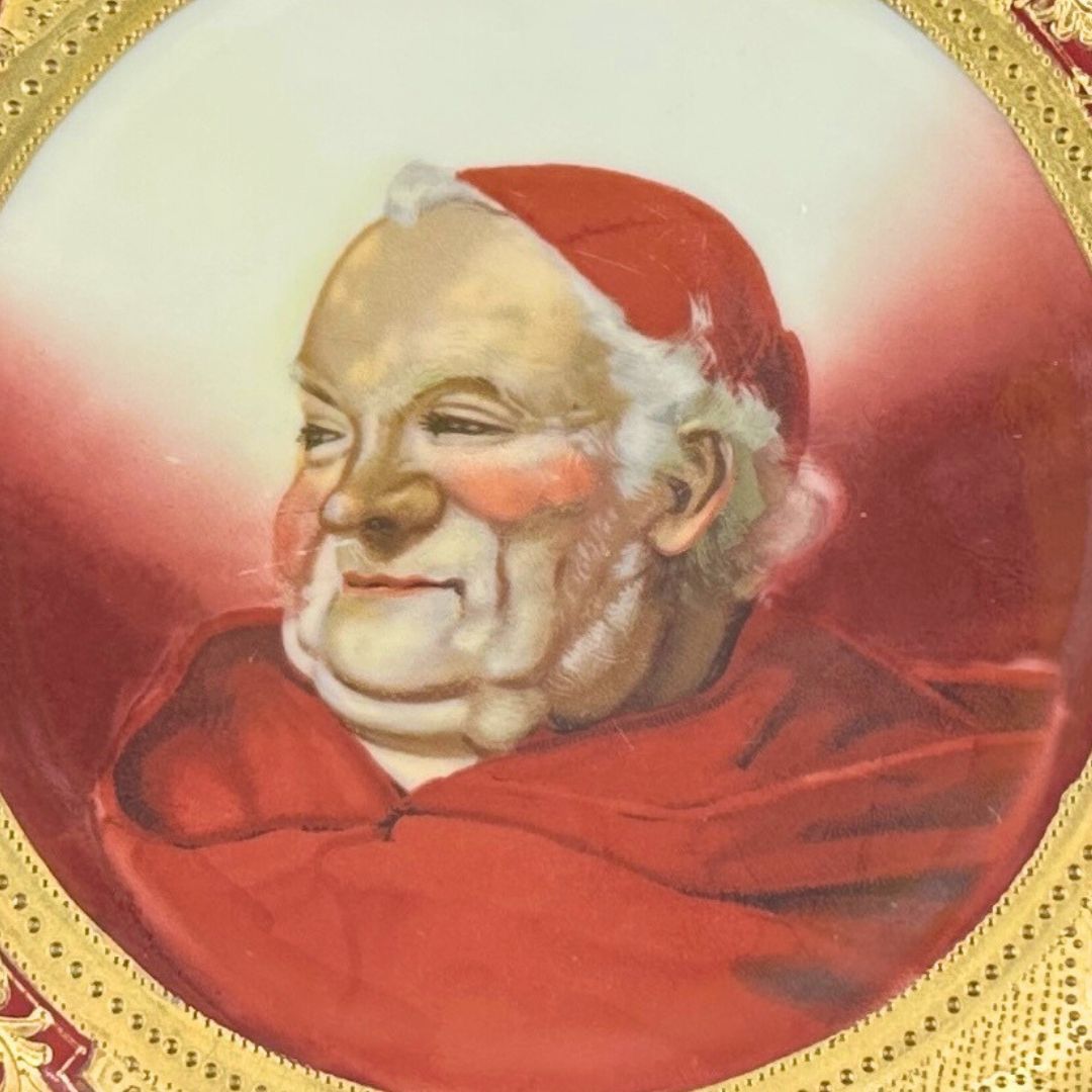 アンティーク　初期オールドノリタケ　メイプルリーフ印　希少な美術品です【美品】 希少】初期オールドノリタケ アンティーク飾皿 メープルリーフ印 豪華