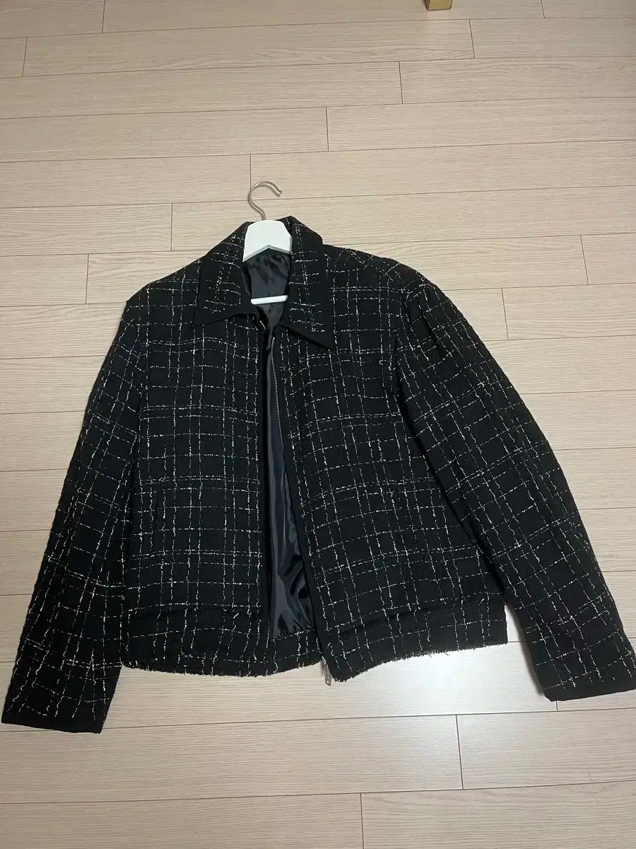 LMOOD（エルムード）致命的ツイード トラッカージャケット黒 44 LMOOD