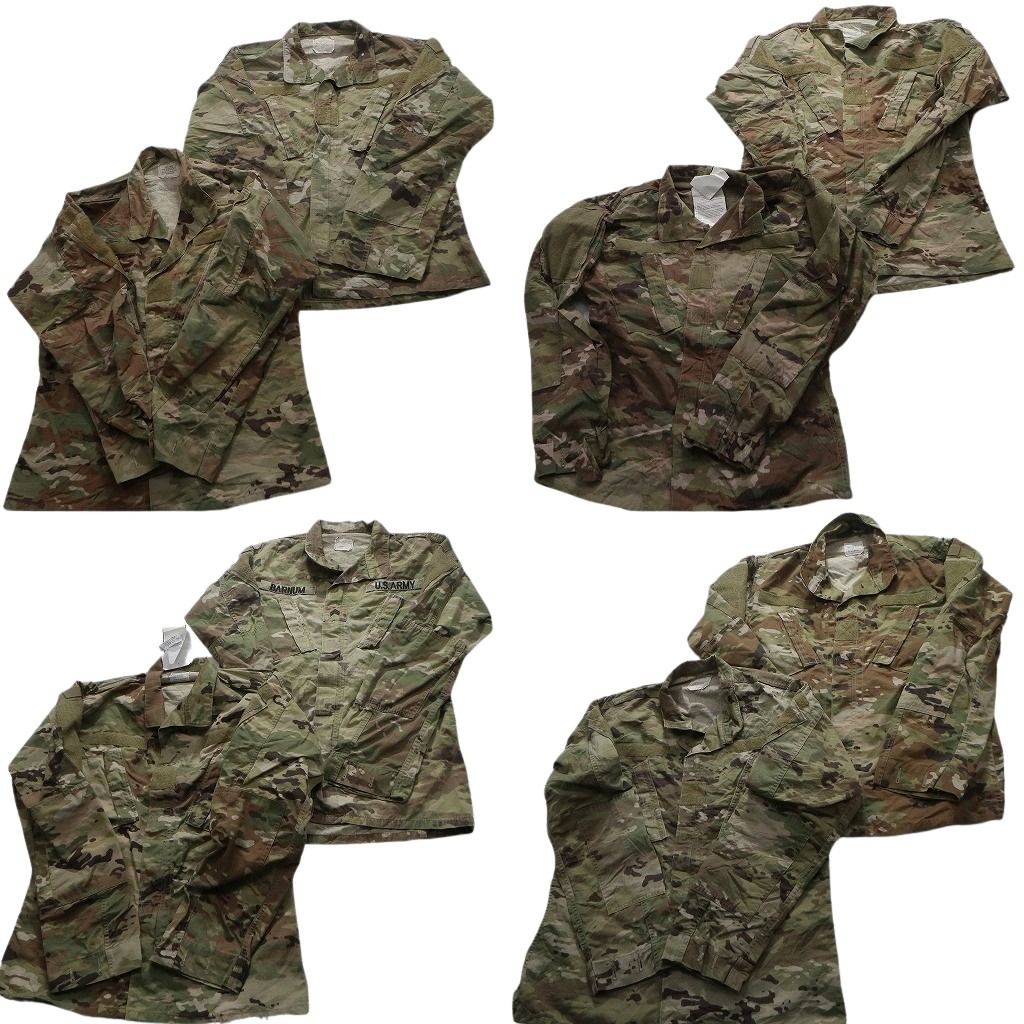古着卸 米軍実物 コンバットジャケット ミリタリー 8枚セット メンズ Ｓ US ARMY マルチカム 古着 NA8834