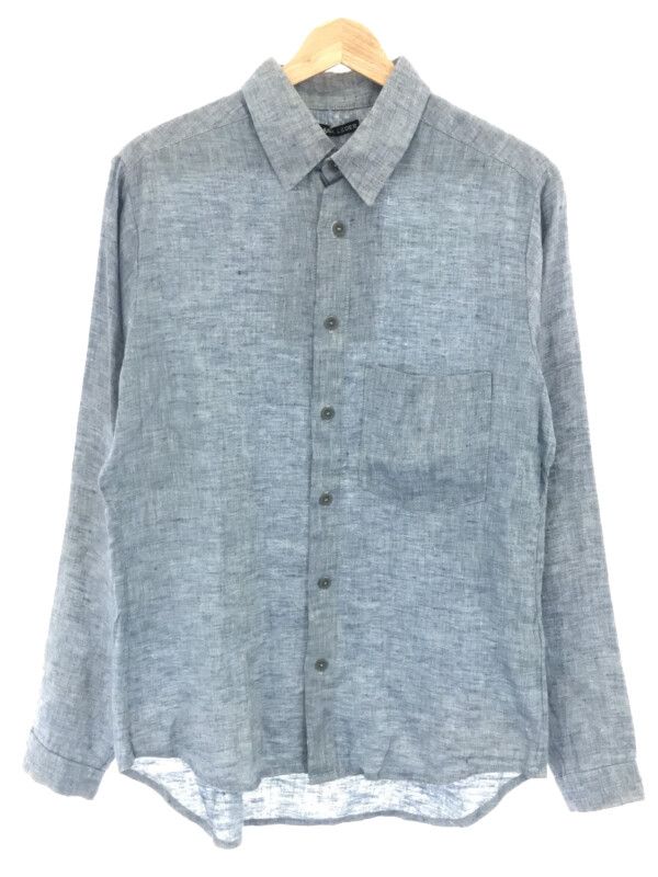 FRANK LEDER フランクリーダー 11SS ヴィンテージハンドウーブンリネンシャツ ブルー系 サイズ：XS