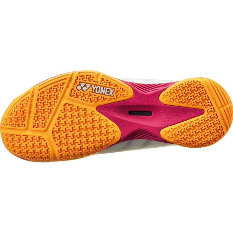 YONEX バドミントンシューズ パワークッションコンフォートZワイドミッド オフホワイト|レッド SHBCFZ3WM 26.0 26.5 27.0 27.5 28.0 28.5