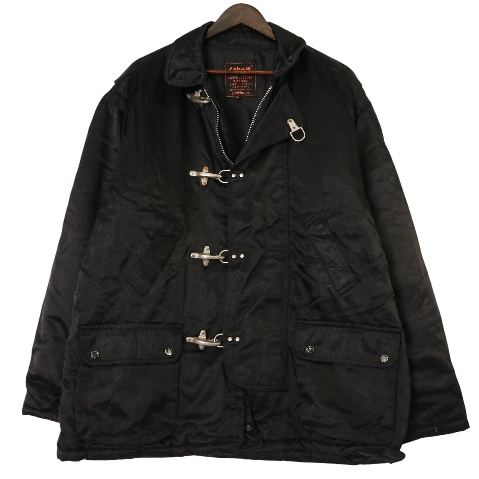 90年代 Schott ショット 中綿 ナイロン ファイヤーマンジャケット