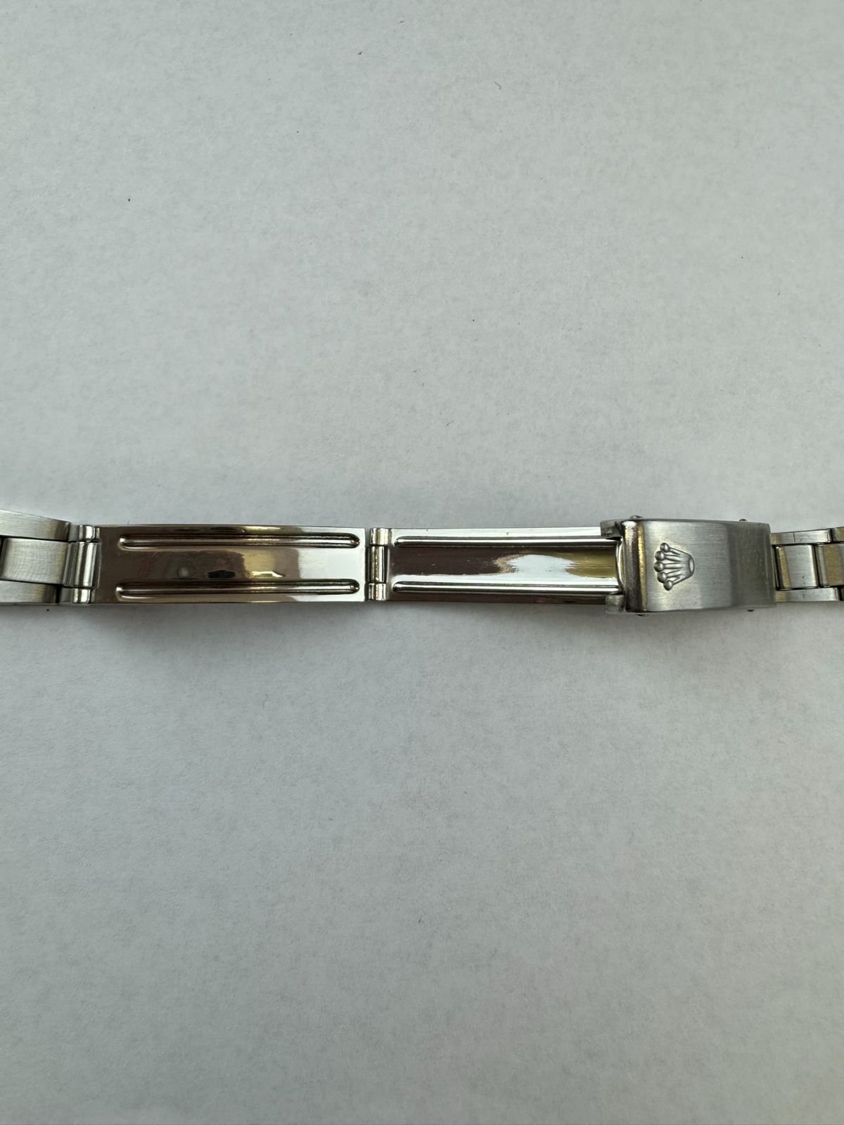 話題の行列 ROLEX ロレックス 7834-13 襲っ 3連 リベットブレス 純正SS ベルト、ブレスレット