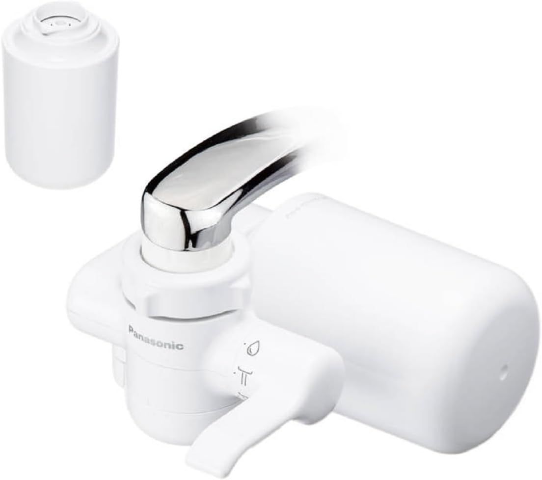 2025年発売 パナソニック 蛇口直結型浄水器 PFOS|PFOA除去対応 TK-CJ14-W ホワイト カートリッジ TK-CJ24C1 1個増量セット