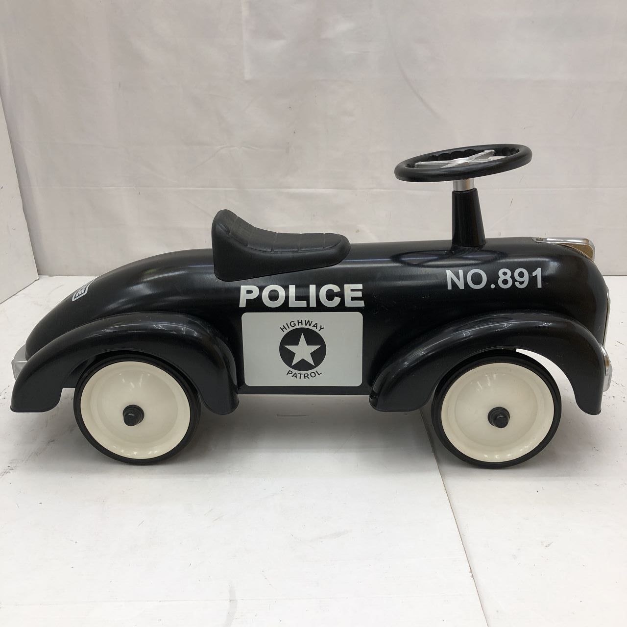 03w04005 ARTABURG アルタバーグ 足蹴り乗用玩具 中古 NO.891 POLICE パトカー ブリキ車 乗り物 インテリア - メルカリ