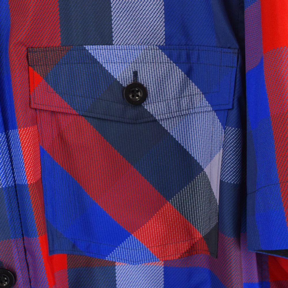 Sacai (サカイ) 22AW Plaid Layered Shirt レイヤード ダブルスリーブ  