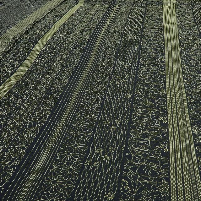 正絹 仕付け糸付