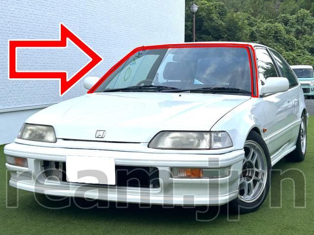 新品 ホンダ純正 EF シビック CR-X CRX フロントガラスモール ウインドシールドモール ウェザーストリップ JDM CIVIC  Windshield Molding - メルカリ